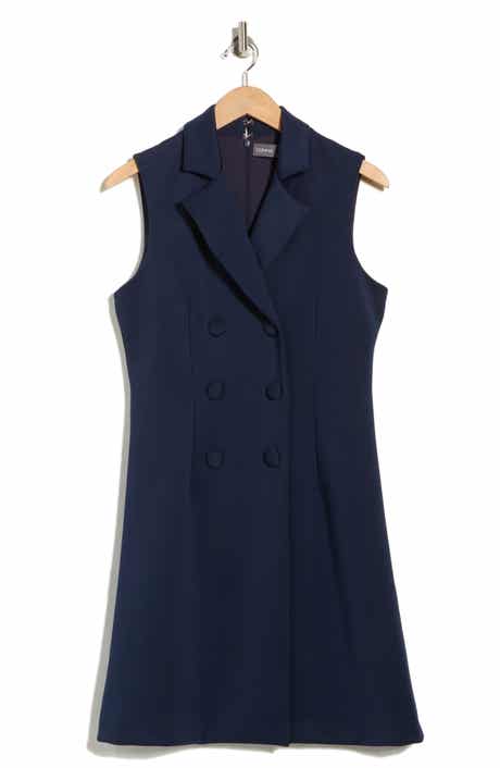 Julia Jordan Sleeveless Double Breasted Minidress