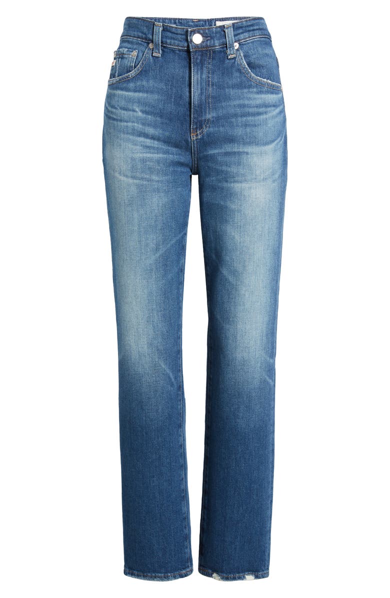 AG Saige High Waist Straight Leg Jeans, Alternate, color, 