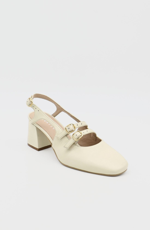 STIVALI NEW YORK Marie Mary Jane Shoes in Ivory  product