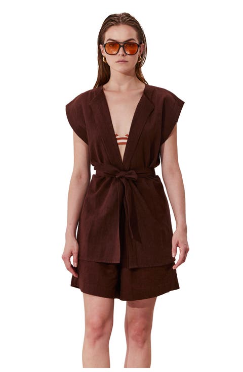 Terra Sleeveless Vest Cover-Up