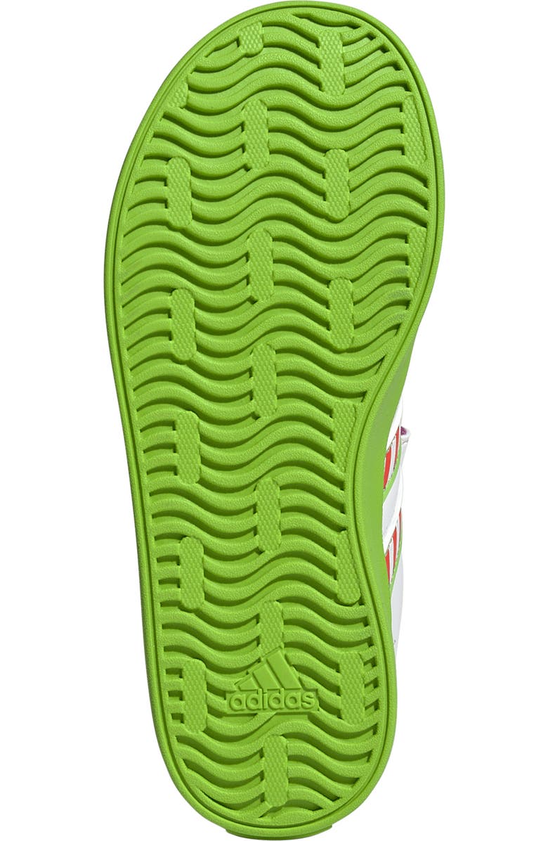 adidas Kids' Disney Buzz Court Sneaker, Alternate, color, Footwear White/ Solar Green