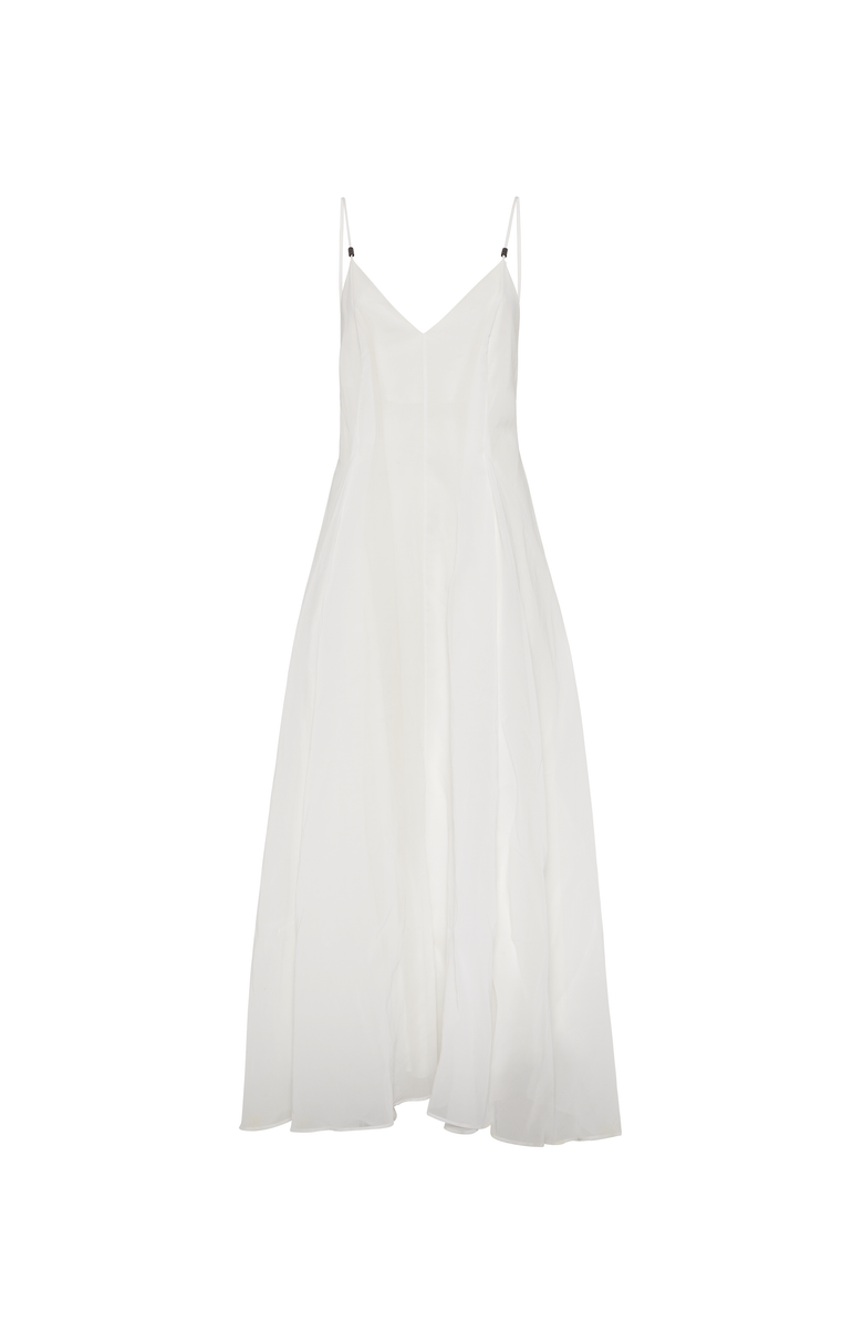 Brunello Cucinelli Organza dress with monili, Main, color, 