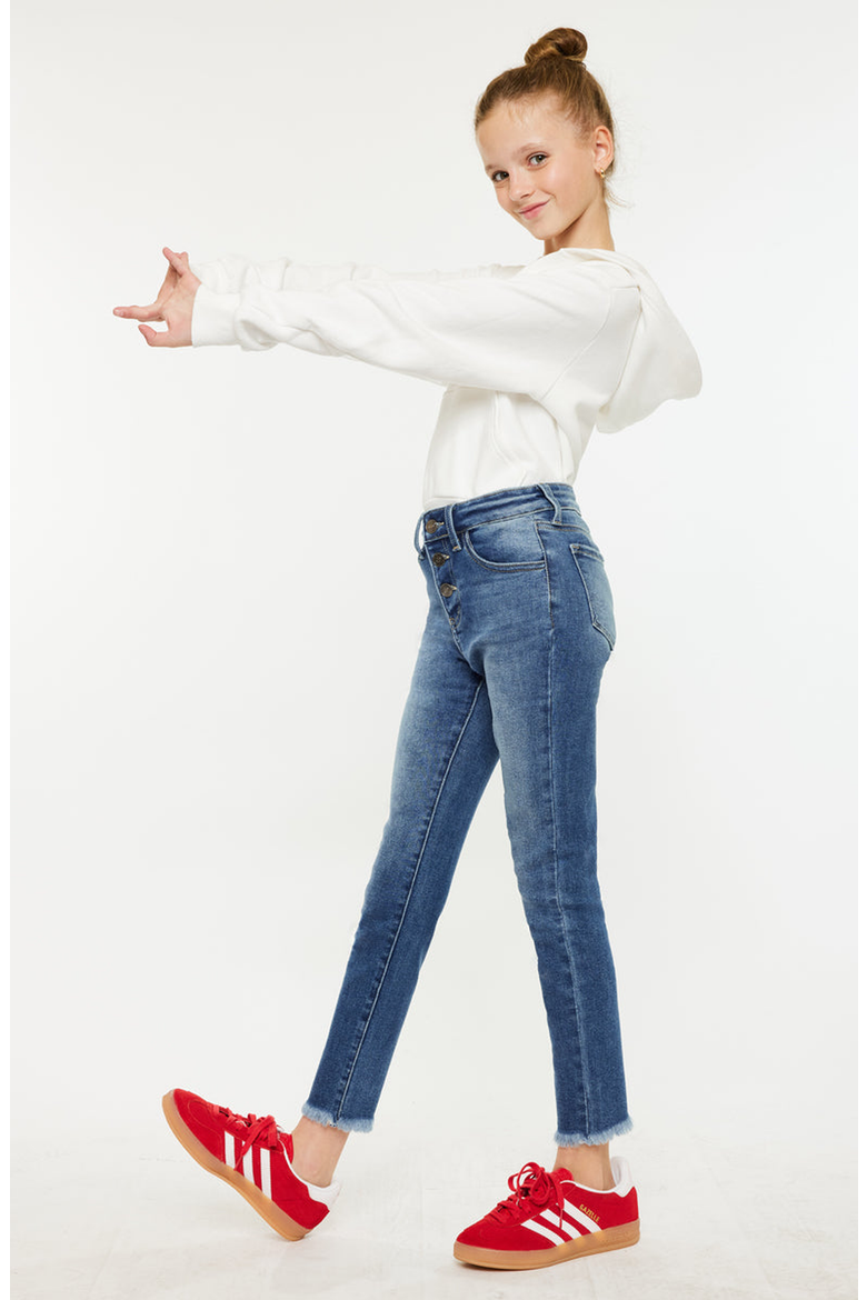 Marinette High Rise Ankle Skinny Jeans, Alternate, color, Medium Wash