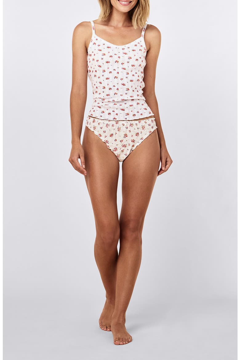 Imogen Pointelle Camisole, Alternate, color, POSY FLORAL