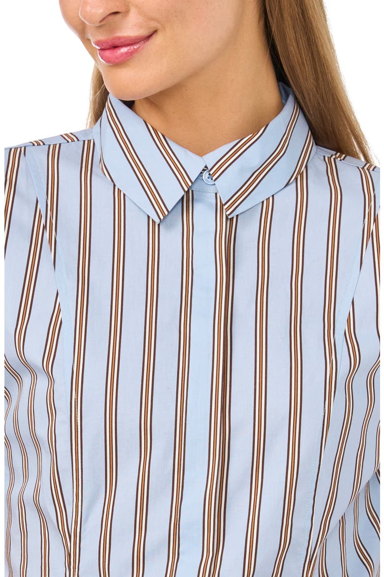 Princess Seam Button-Up Shirt, Alternate, color, LIGHT BLUE