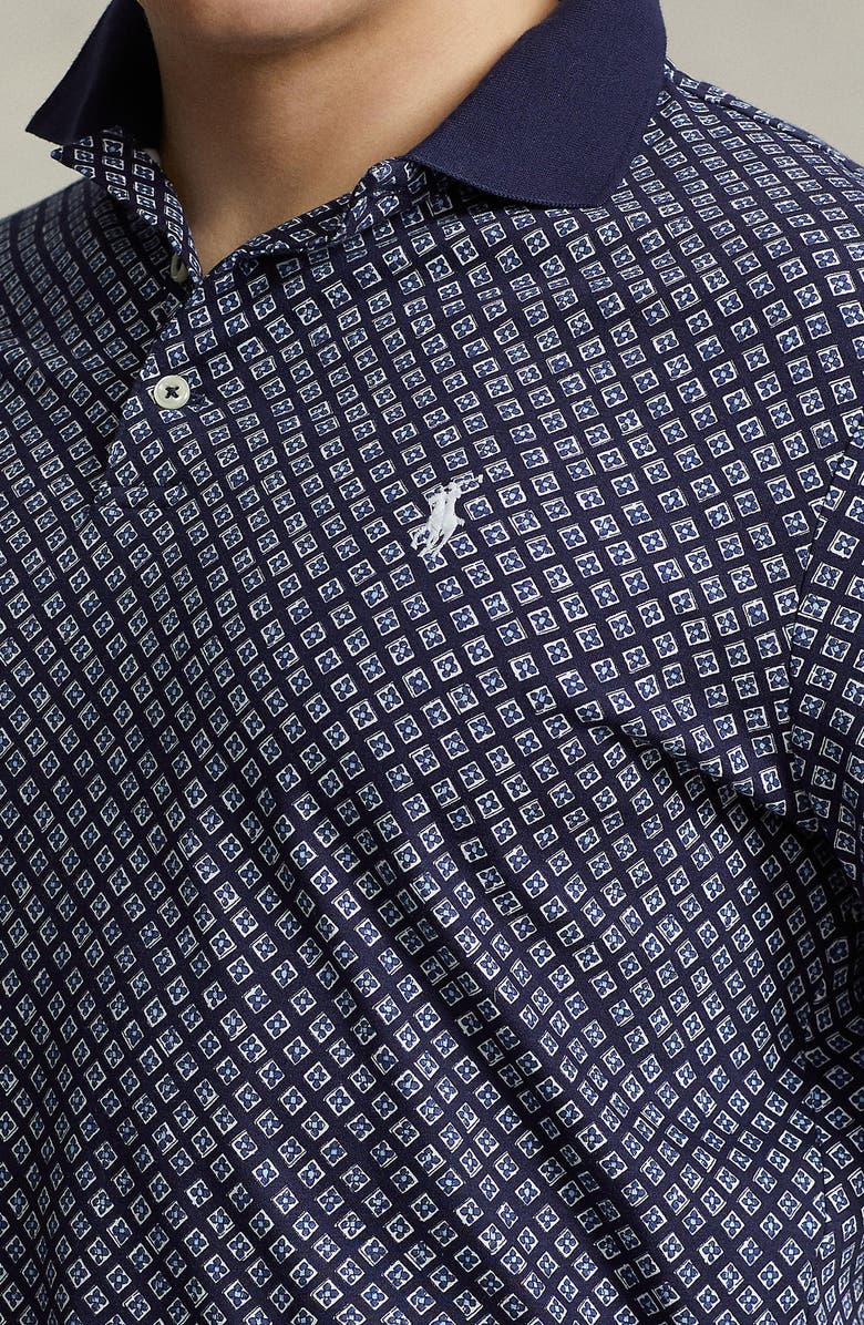 Polo Ralph Lauren Classic Fit Foulard Print Cotton Interlock Polo, Alternate, color, 