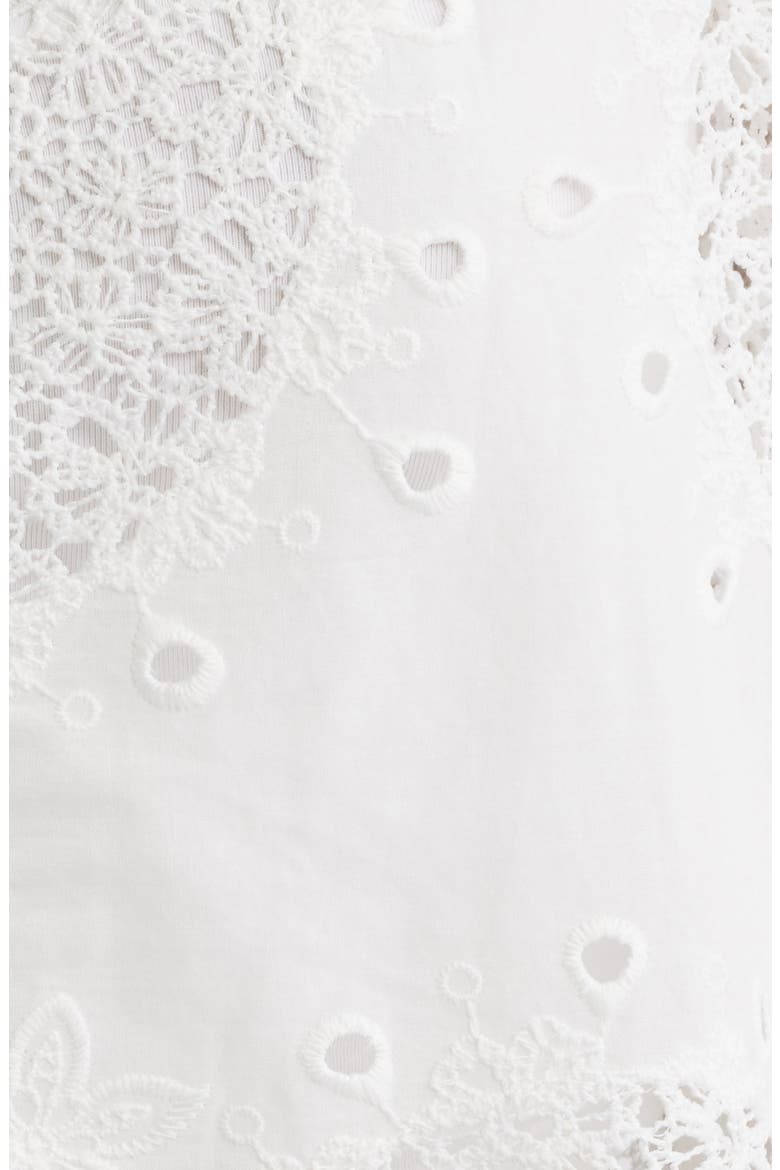 Embroidered Eyelet Lace Button Down Shirt, Alternate, color, RING EMBROIDERY