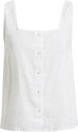 Caslon® Linen Button-Up Tank
