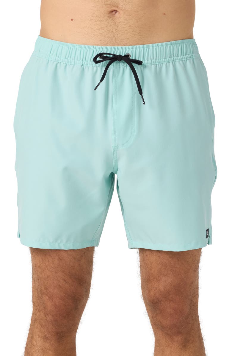 O'Neill Lennox Hermosa Swim Trunks, Main, color, Pastel Turquoise