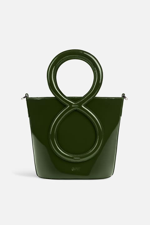 Infinity Bag - Patent Leather Green