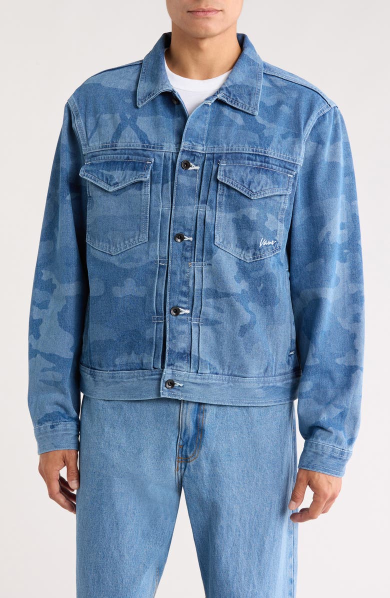 Vans Denim Trucker Jacket, Alternate, color, Stonewash Blue