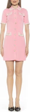 Alexia Admor Odette Short Sleeve Knit Shirtdress