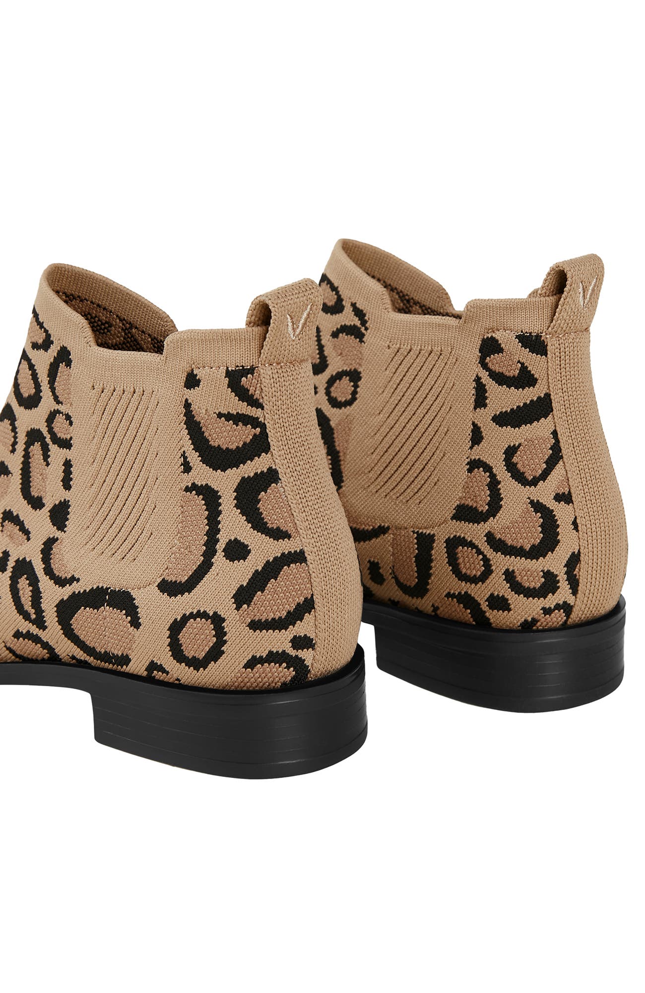 Square-Toe Water-Repellent Ankle Boots, Alternate, color, DARK LEOPARD