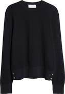 Thom Browne Relaxed Fit Open Stitch Virgin Wool Sweater