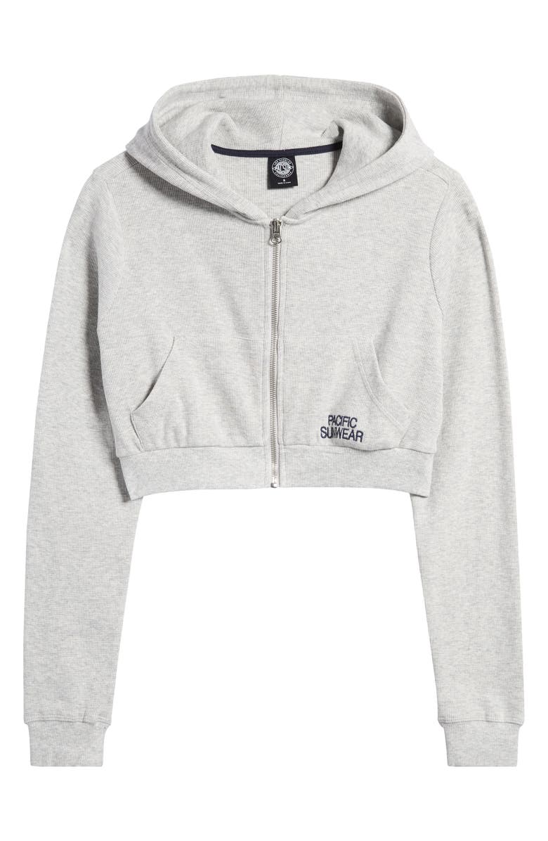 PacSun Ultra Crop Zip Hoodie, Alternate, color, 