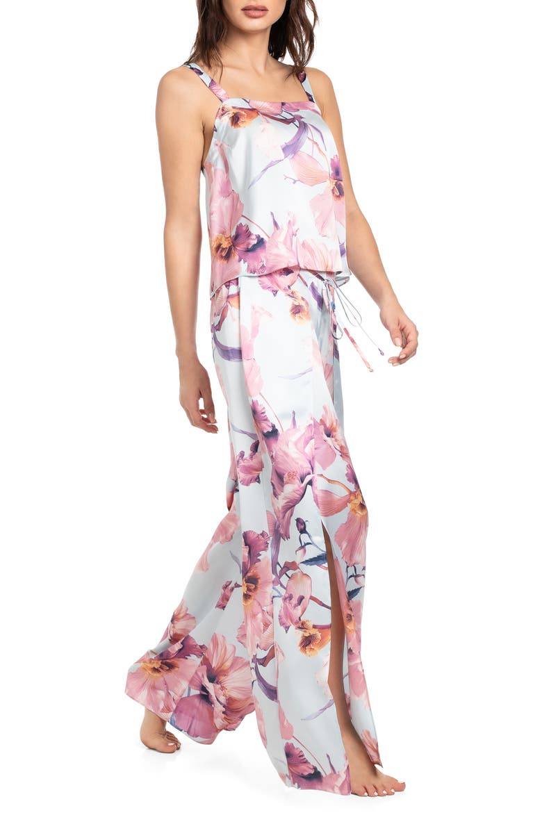 Midnight Bakery Haven Satin Pajamas, Alternate, color, Blue