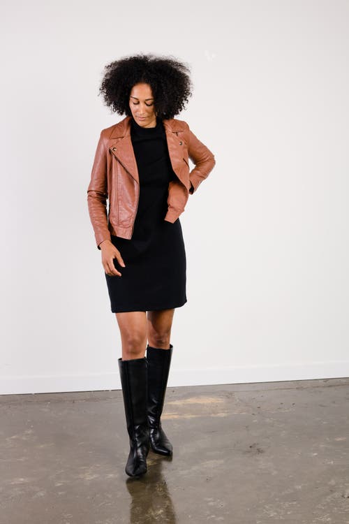 Able Maha Leather Jacket In Whiskey