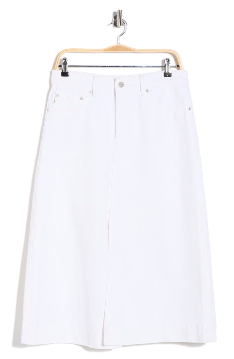 DL1961 Alma A-Line Denim Skirt, Main, color, White