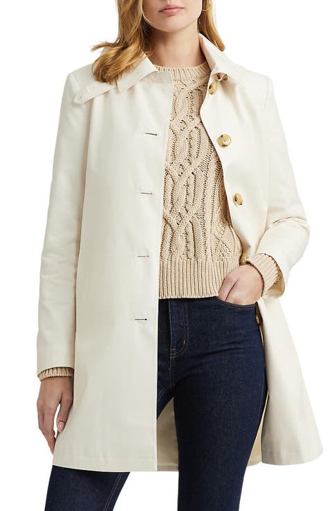 Balmacaan Hooded Raincoat