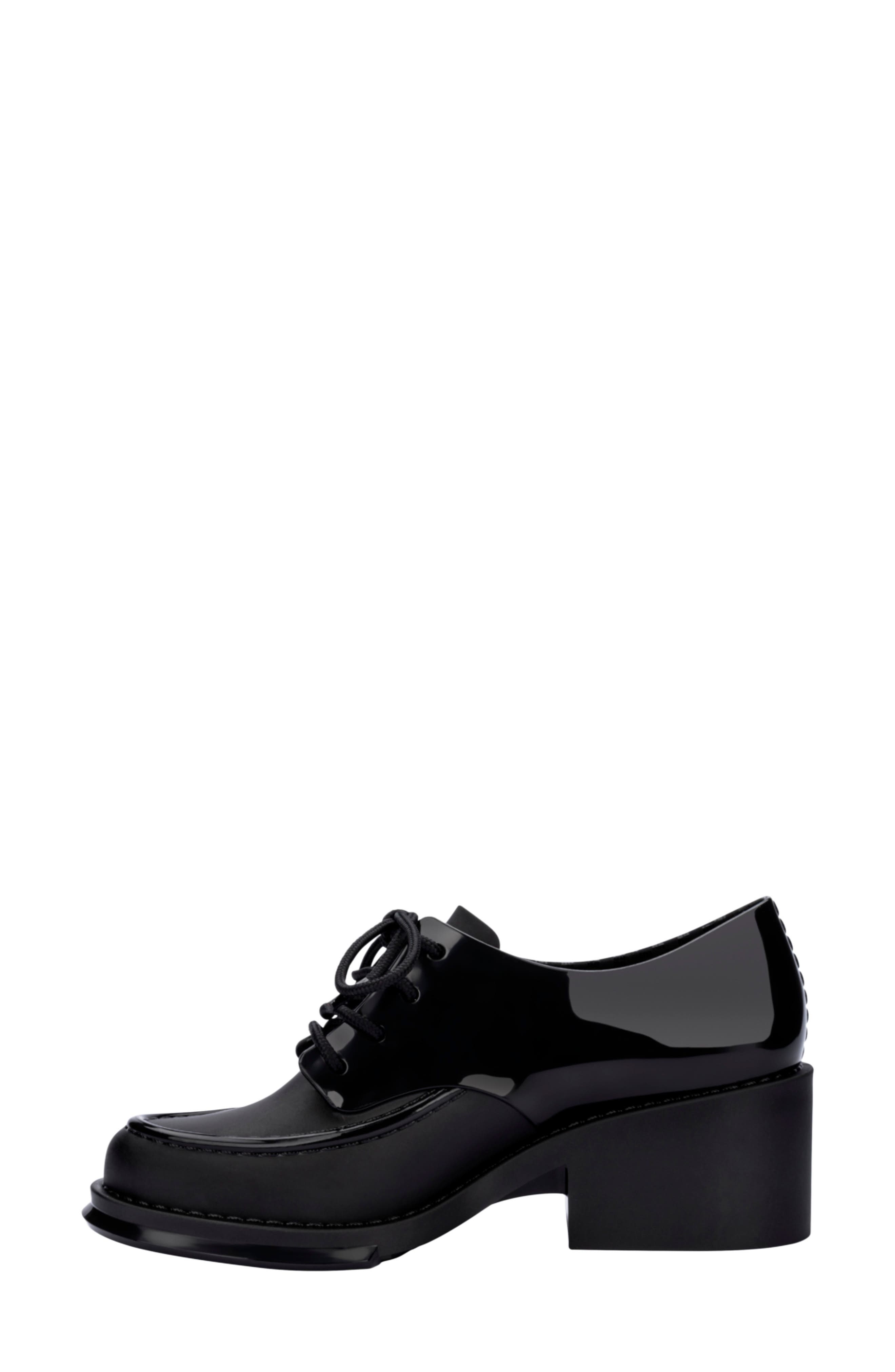 Tailor Block Heel Loafer, Alternate, color, BLACK
