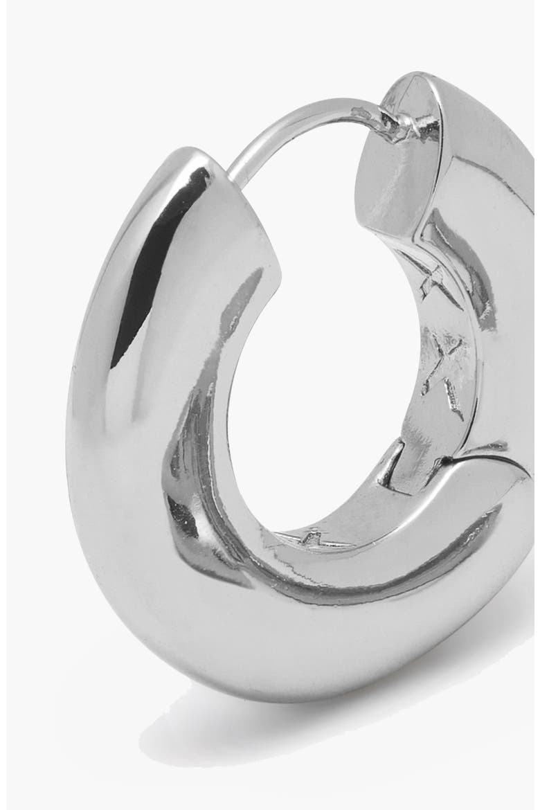 Sirso Maxi Chubby Hoop Earrings, Alternate, color, Silver