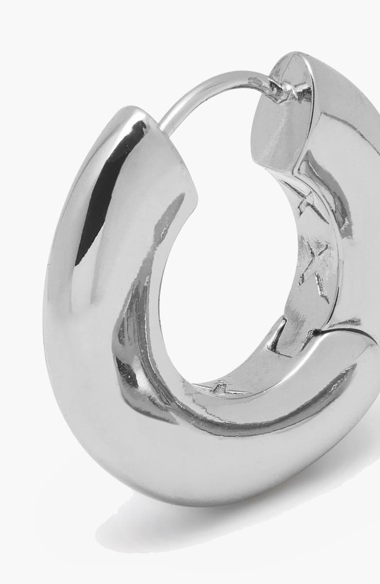 YOJ Sirso Maxi Chubby Hoop Earrings, Alternate, color, Silver
