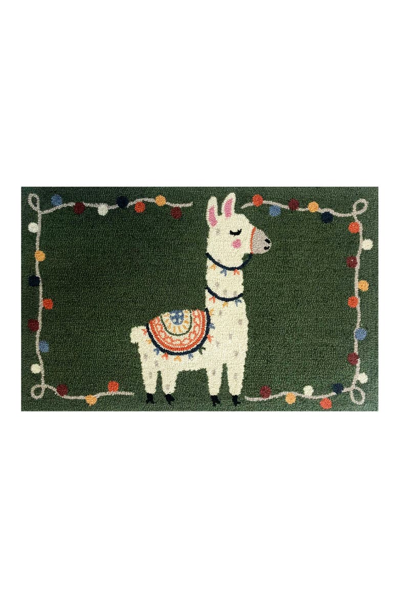Craft Llama Door Mat, Main, color, FERN MULTI
