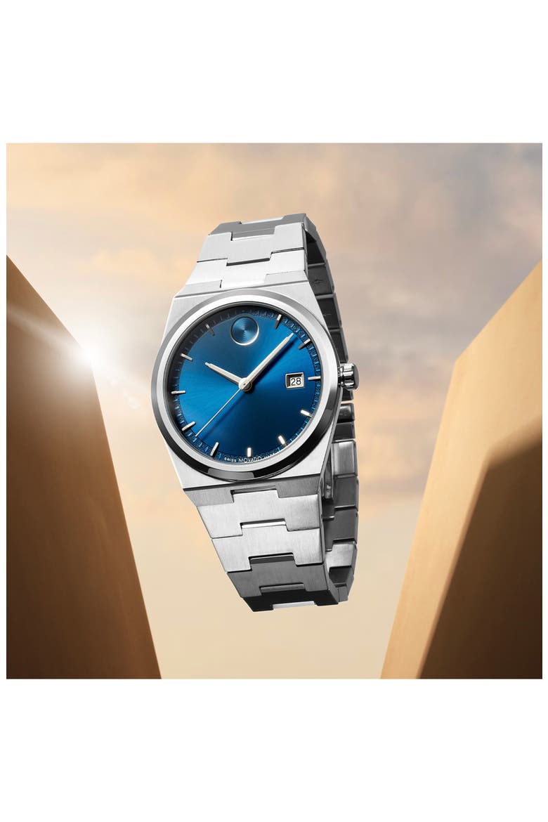 Quest Bracelet Watch, 40mm, Alternate, color, BLUE DIAL