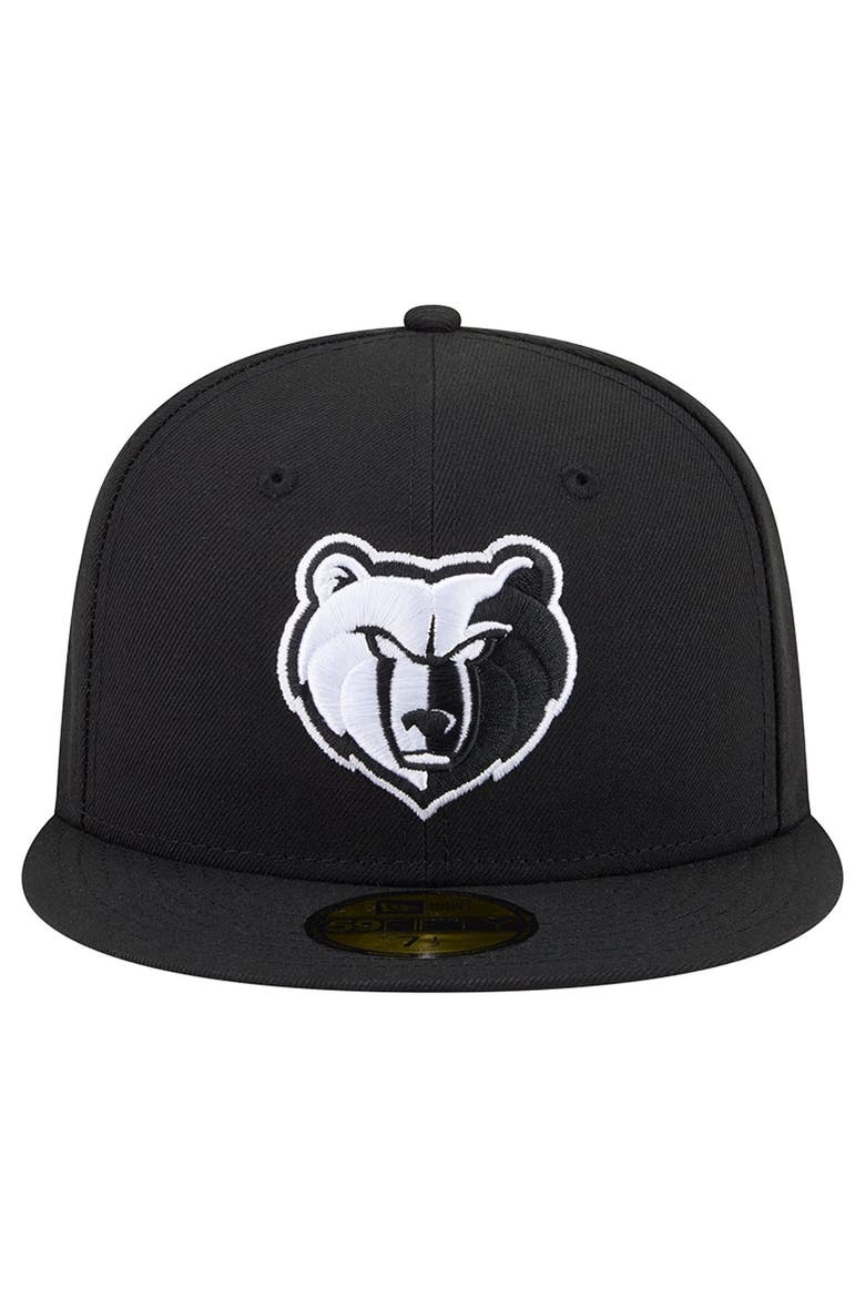 Men's New Era Black Memphis Grizzlies 59FIFTY Fitted Hat, Alternate, color, Black