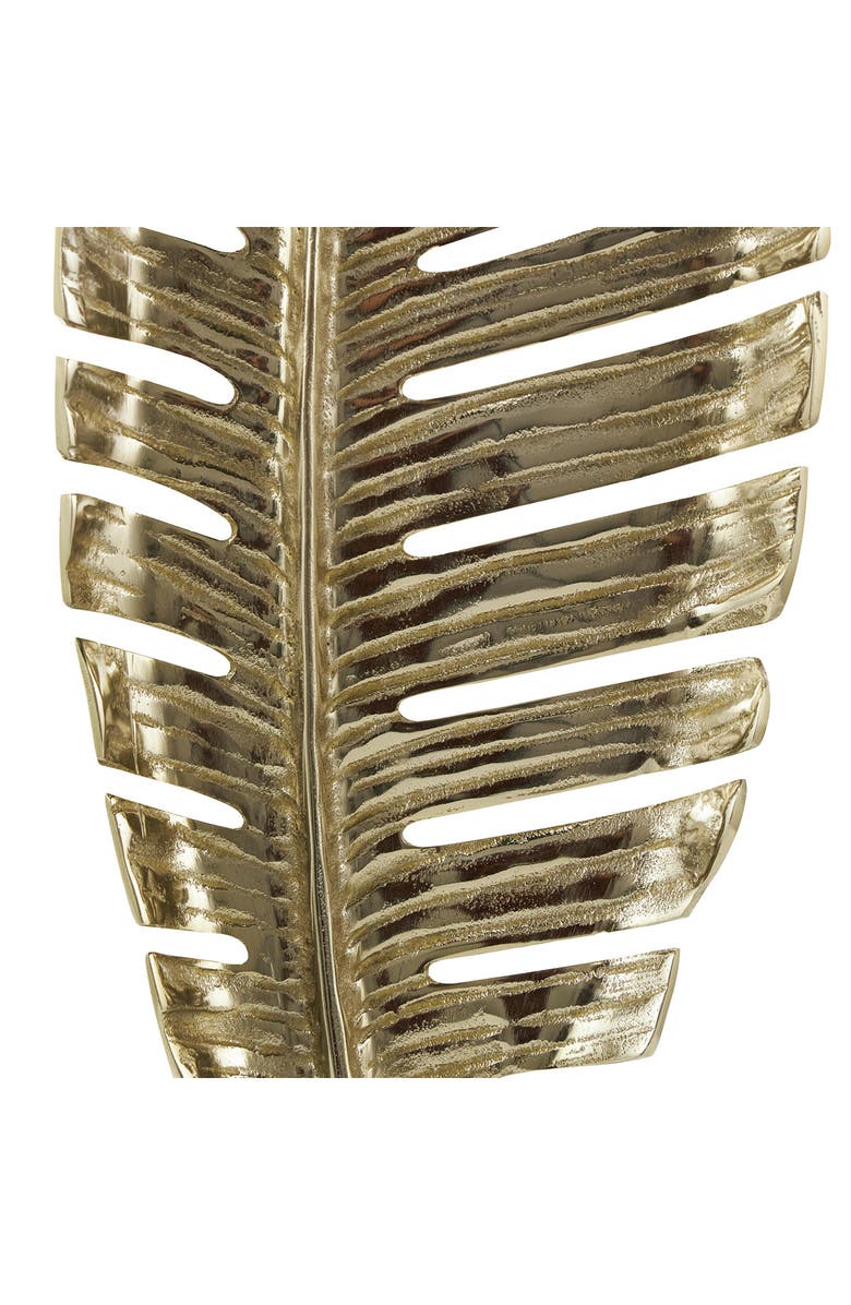 UMA Glam Leaf Sculpture, Alternate, color, Gold