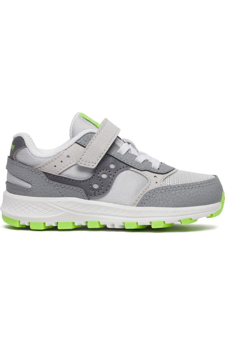 Saucony Kids' Eclipse Sneaker, Alternate, color, White/ Grey/ Lime