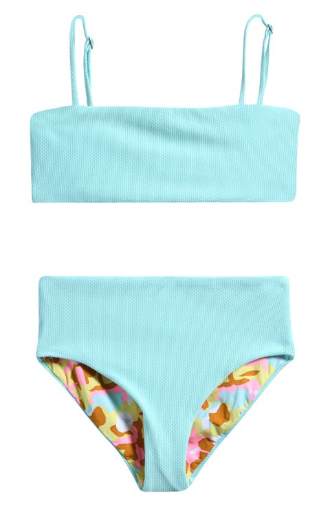 Kids' Sea Glass Reversible Two-Piece Swimsuit (Big Kid)
