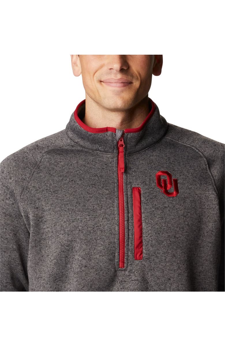 Columbia Men's Columbia Gray Oklahoma Sooners Canyon Point Raglan Half-Zip Top, Alternate, color, Gray
