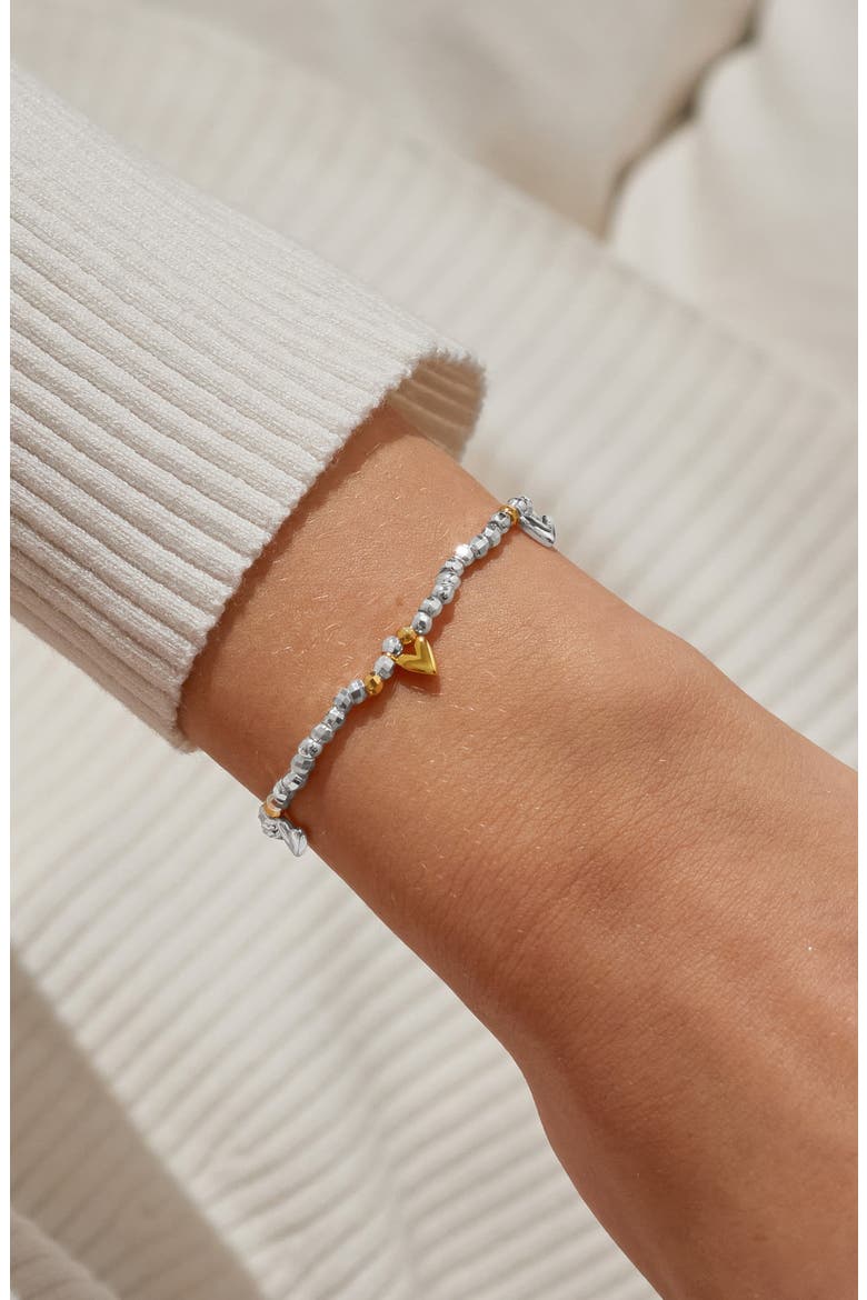 Sparkle Confetti A Little Bracelet In Silver And Gold-Tone Plating, Alternate, color, Love and Wishes