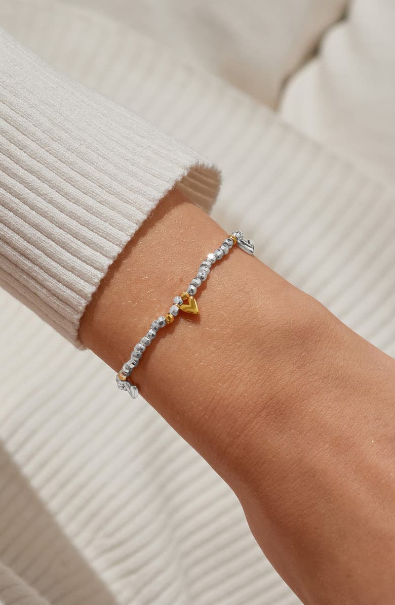 A Littles & Co Sparkle Confetti A Little 'Love And Wishes' Bracelet In Silver And Gold-Tone Plating, Alternate, color, Metallic Silver