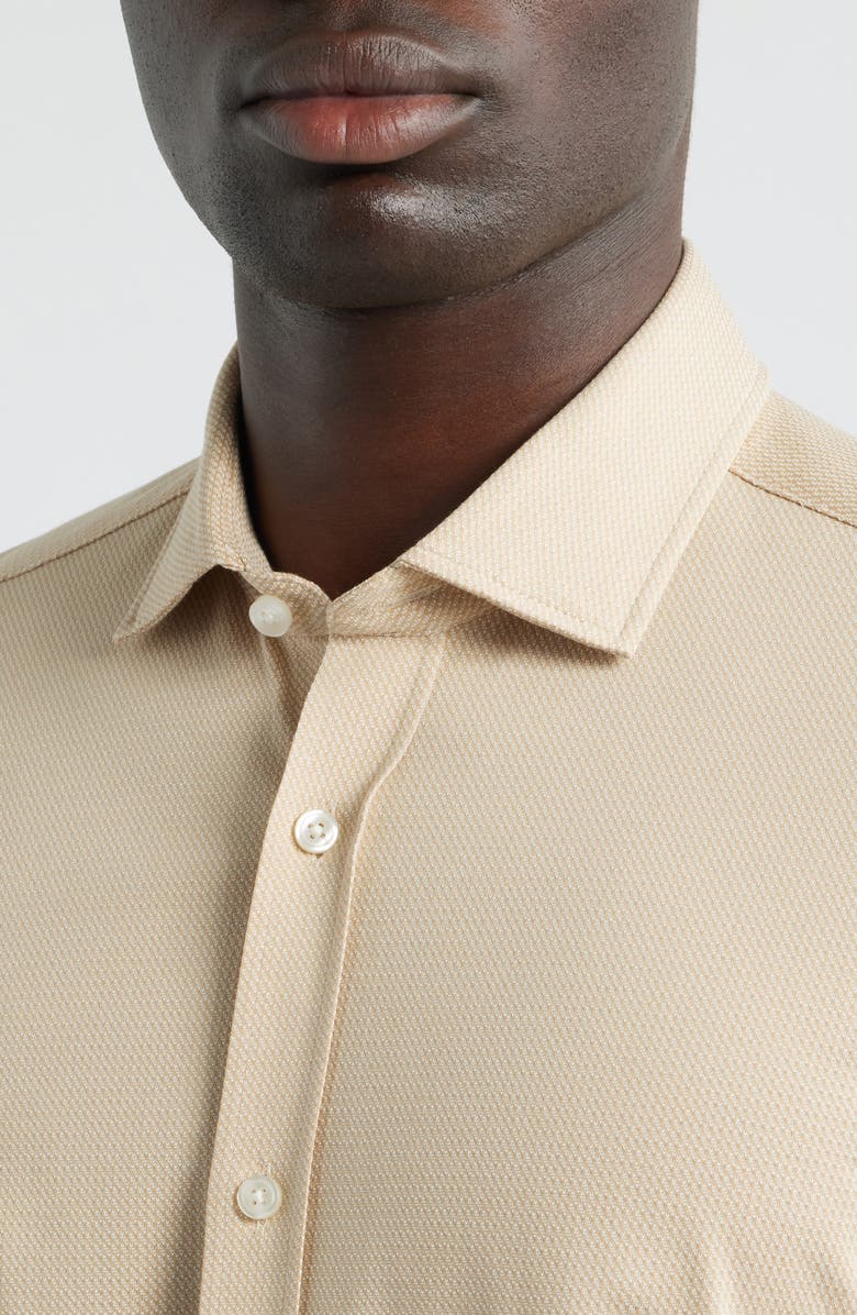 BOSS Roan Button-Up Shirt, Alternate, color, Open Beige