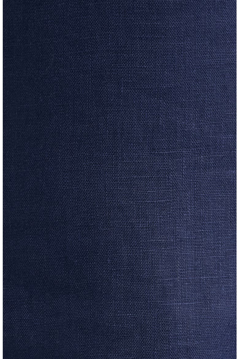 Adalee Linen Midi Dress, Alternate, color, NAVY