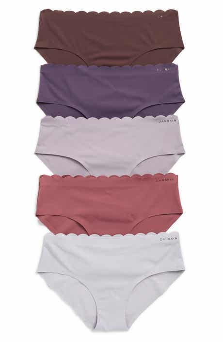 Danskin Assorted 5-Pack Scallop Hipster Briefs