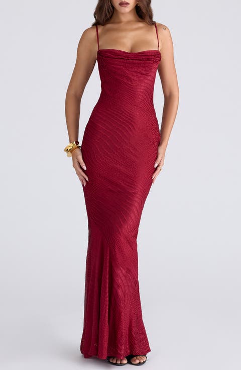 Nalani Satin Burnout Gown