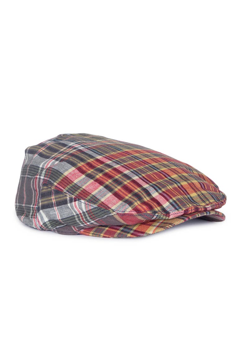Plaid Flat Cap, Main, color, Multi