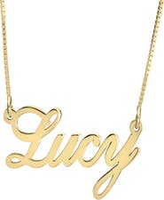 MELANIE MARIE Personalized Nameplate Necklace