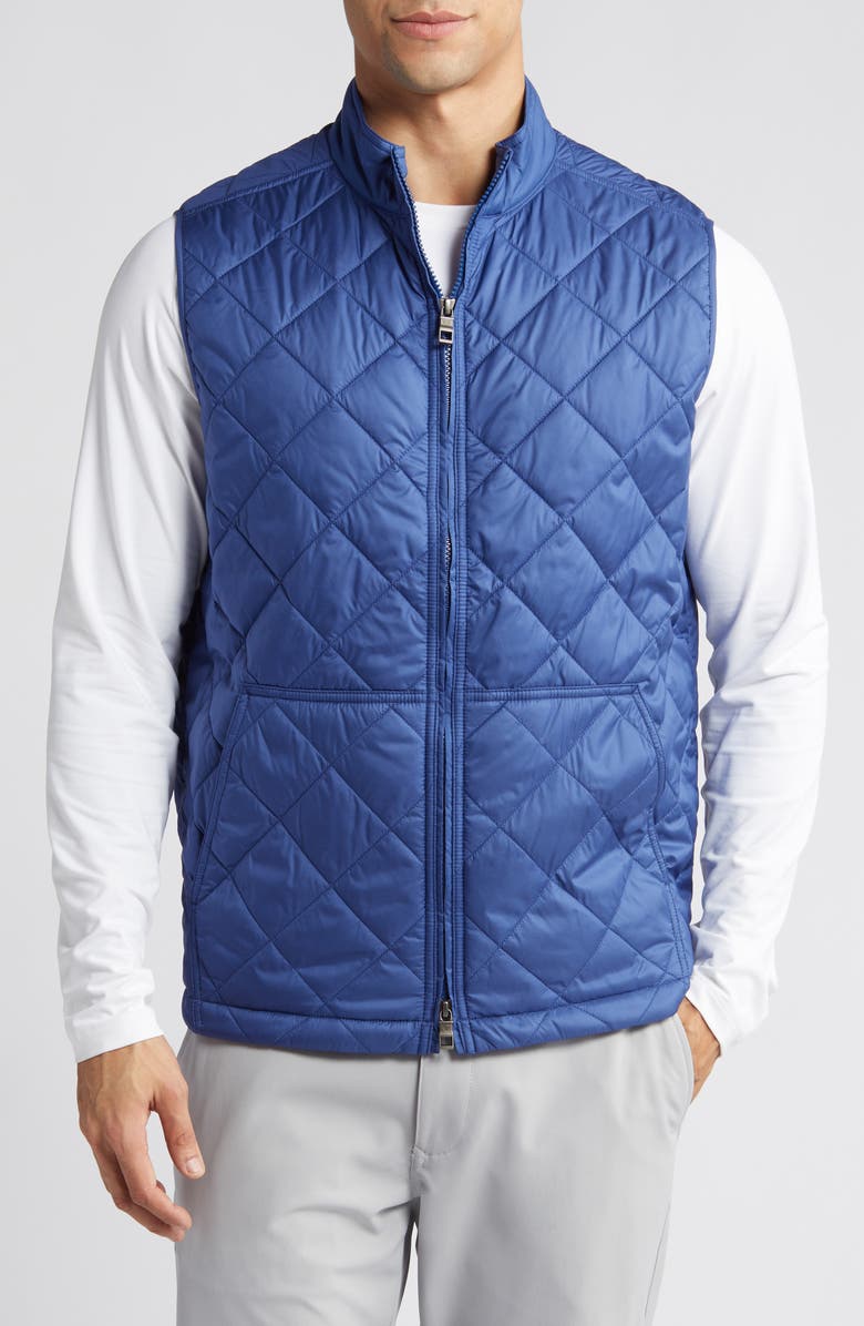 Peter Millar Bedford Water Resistant Quilted Vest, Main, color, 