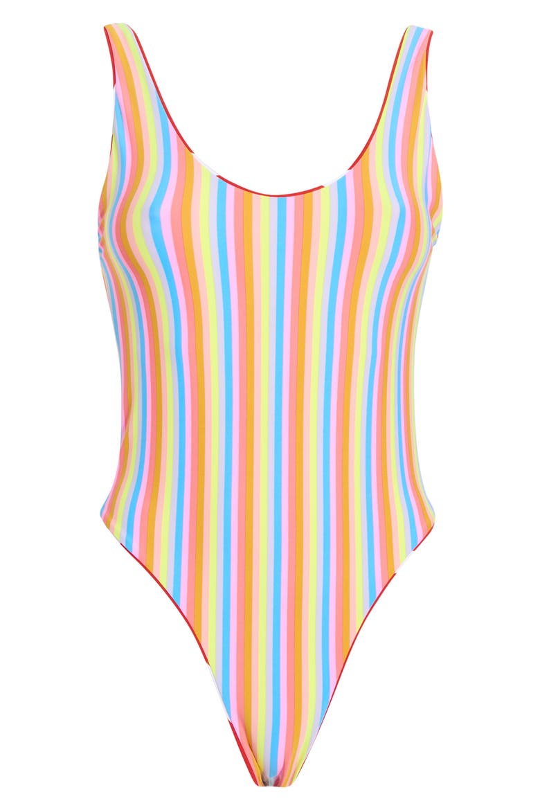 Claire One Piece Swimsuit, Alternate, color, RED