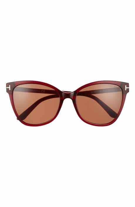 TOM FORD Ani 58mm Gradient Cat Eye Sunglasses