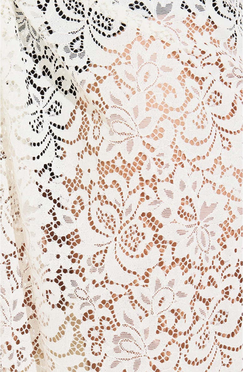 STYLEST AquaLace Quick-Dry Sarong, Alternate, color, Blanc Floral Lace