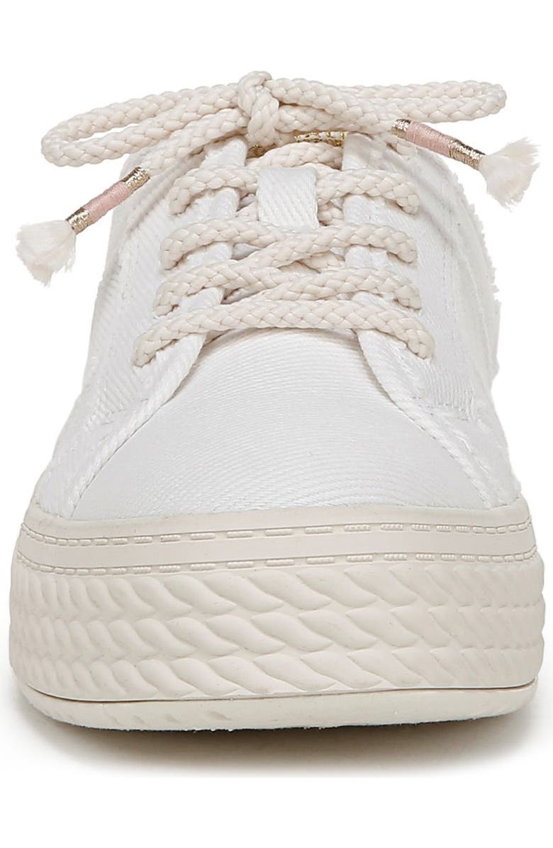 Blowfish Malibu Super Slide Platform Sneaker, Alternate, color, White Twill Fabric