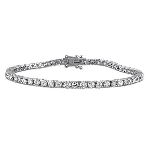 4 1/2ct. t.w. Lab-Grown Diamond Tennis Bracelet 14k