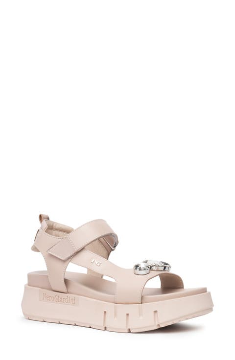 Ankle Strap Platform Sandal (Women)