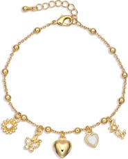 EYE CANDY LOS ANGELES Celeste Charm Chain Bracelet