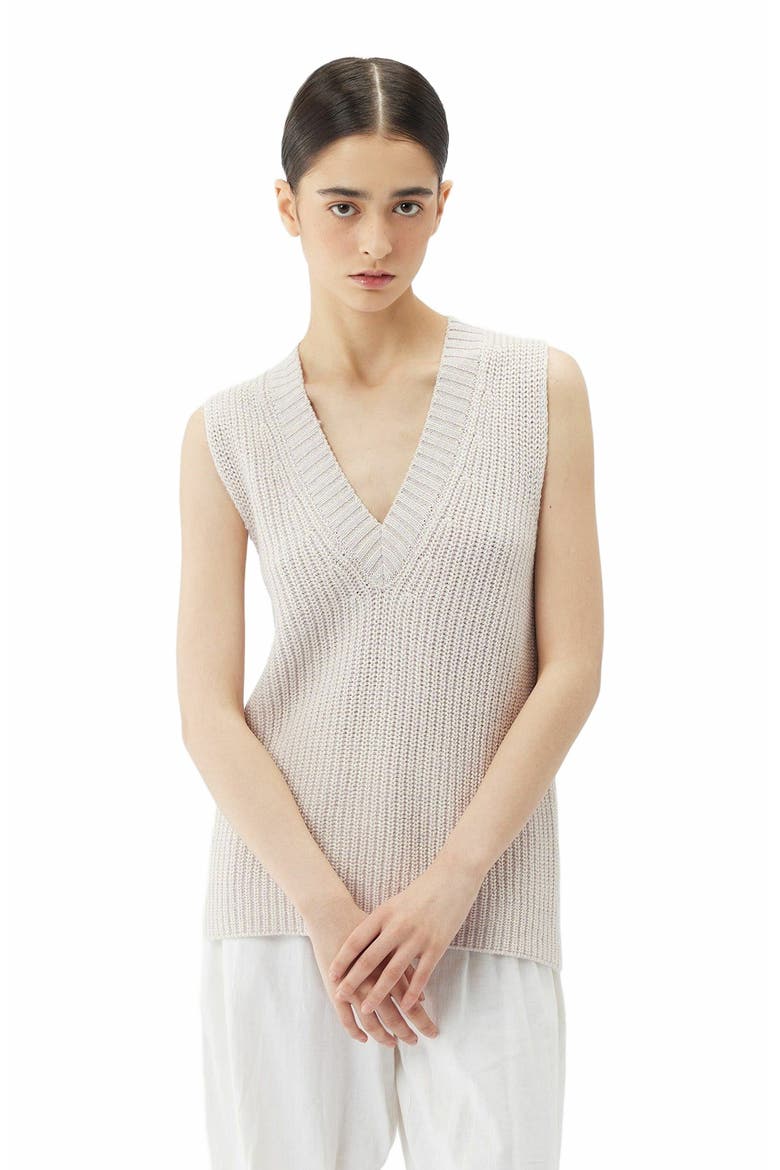 Cotton Cashmere  Vest, Main, color, lavender blue